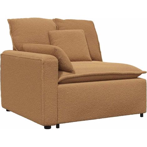 vidaXL Modulo Terminale Bracciolo Divano Modulare con Cuscini 100 cm (1/5)