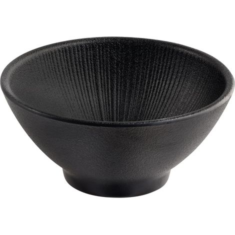 Bol NERO - Mélamine, Ø 13 cm, 0,3 litre, noir, empilable, lavable au lave-vaisselle (1/5)