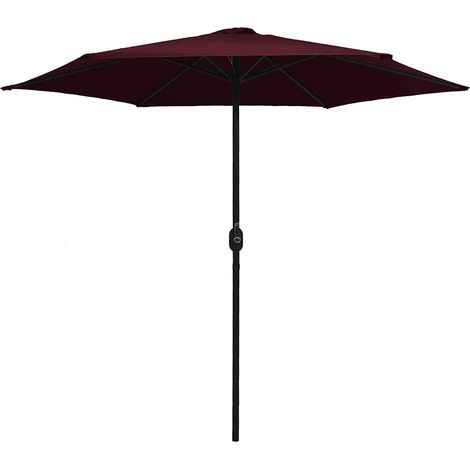 Ombrellone  Parasole da Giardino con Palo in Alluminio 270x246 cm Bordò (1/5)