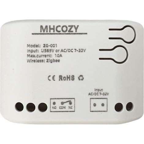 Interrupteur de relais intelligent ZigBee 12 V - Mode de fonctionnement automatique et momentané réglable - Fonctionne avec passerelle zigbee tuya ewelink (hub ZigBee requis) (1/5)
