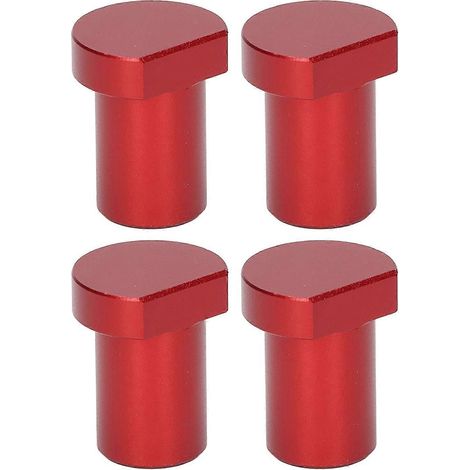 Lot de 4 butées de finition pour établi de menuisier, diamètre 20 mm, rouge. (1/5)