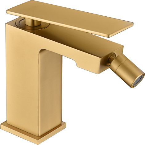 Monomando bidé Pisa oro cepillado