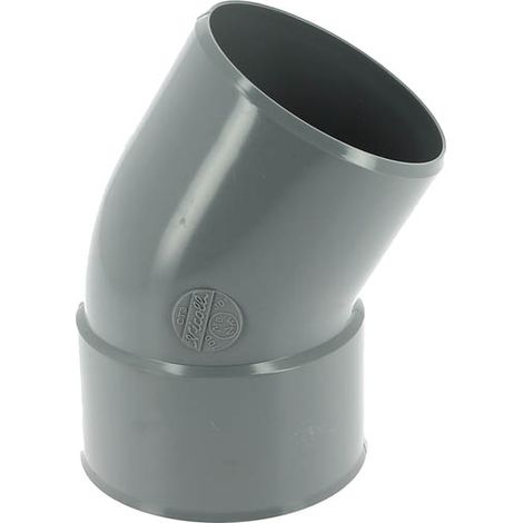 Nicoll – Coude 30° PVC évacuation mâle femelle Ø100 – Raccord lisse pour évacuation eaux usées – Durable et résistant aux impuretés (1/2)
