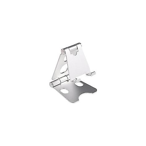 Support de téléphone Wuzhou, support de base pliable pour téléphone, support de téléphone en aluminium (1 pièce, argent) (1/3)