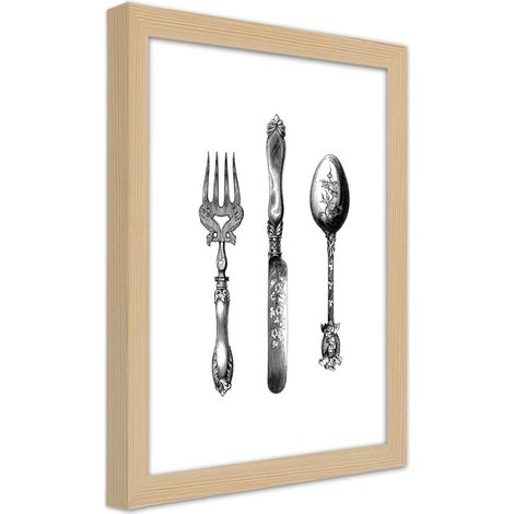 Quadro con cornice, Posate rustiche - 20x30 (1/5)