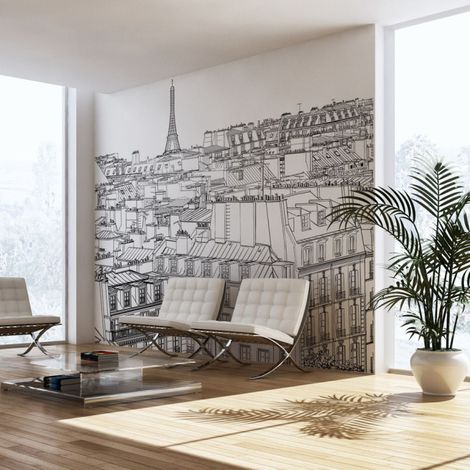 Papier Peint "Croquis Parisien II" 450x270cm (1/2)