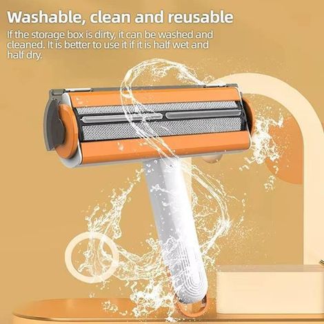 1 piece. Color: Green. Material: ABS. Pet hair roller, cat hair removal roller. (1/5)