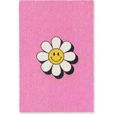 ALFOMBRA Smiley - Flor - Rosa 80x120 cm (1/5)