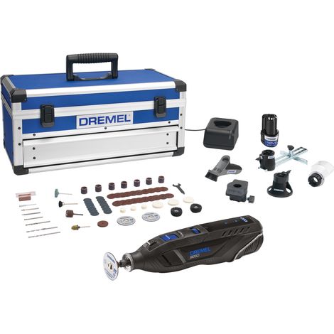 Minitrapano DREMEL 8260JF a batteria Litio 12V 3AH con 65 accessori e 5 complementi (8260-5/65) DREMELB.