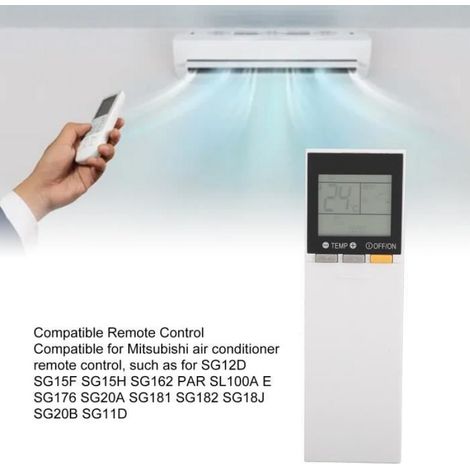 Télécommande de Climatiseur - - SG10B - Compatible Mitsubishi MSZ EF09NAB - Universelle - Noir (1/4)