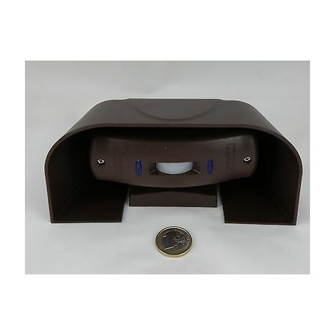 Sirsen sensore a tenda esterno doppia tecnologia OUTGATE marrone + Tettuccio H