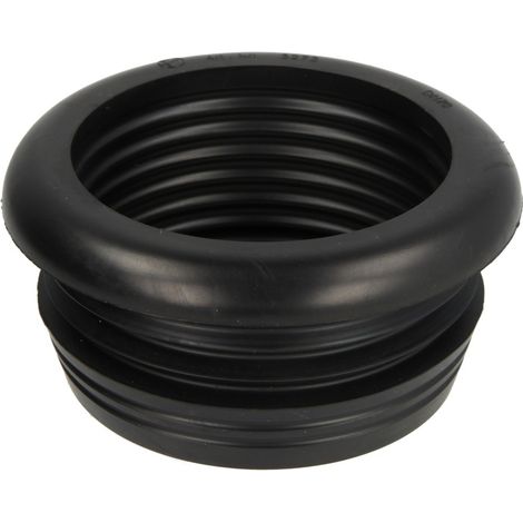 Le Sanitaire – Raccord en caoutchouc cannelé DN75 – Connexion tuyaux fibrociment – Diamètre 80 mm int. x 90 mm ext. – Résistant aux chocs et aux intempéries