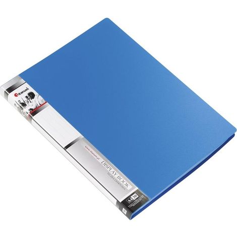 Chemise de présentation A4 30 feuilles bleue