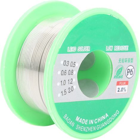 3 Pièces Fil à Souder Électrique 0.8mm 227°C pour Soudure Électronique et Outils (1/5)