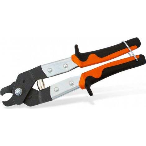 Edma – Agrafeuse-cloueuse à main pour grillage et poteaux ronds – Mâchoires 6mm – Compatible anneaux CL35 – Maniable avec ressort de rappel