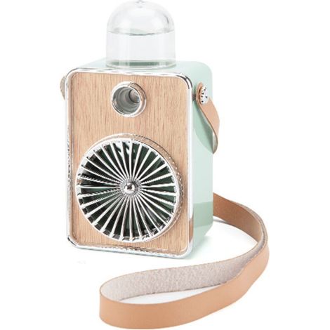 Mini ventilateur portable rechargeable par USB avec batterie de 900 mAh, 3 vitesses, réglable pour une utilisation en extérieur-AquaForge (1/4)