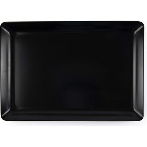 Excelsa Happy Hour Vassoio Rettangolare, cm. 45 x 31 x 3, Melamina, Nero (1/2)