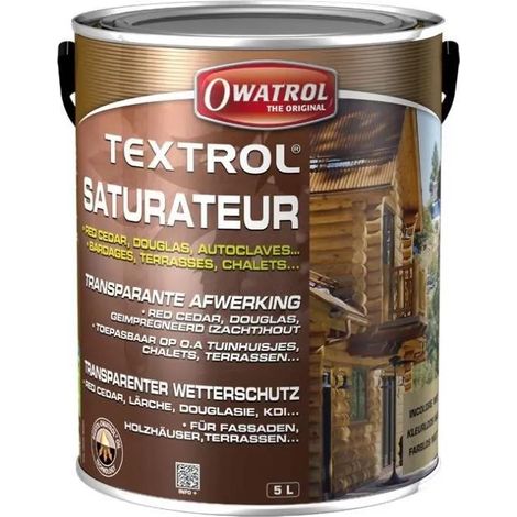 Owatrol Textrol saturatore incolore 5 litri per legno da esterno