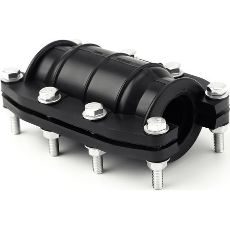 Ccykxa – Collier de réparation tuyau 25mm – Acier inoxydable et PE – Pour tuyaux en plastique et métal 24-26mm – Réparation fuites efficace (1/5)