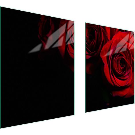 PIASTRA PROTETTIVA IN VETRO PER STUFA 85x52 ROSA (1/5)