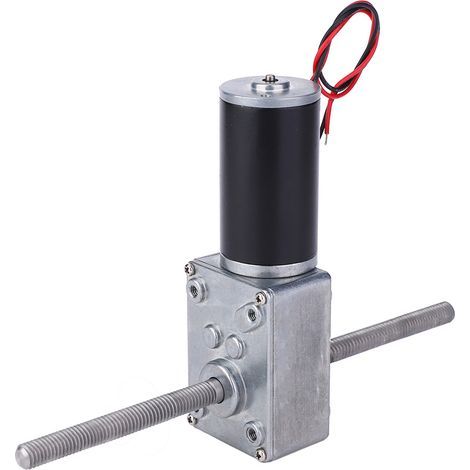 24-V-Turbo-Getriebemotor mit doppelter Metallwelle und M8-Gewinde – Drehzahlreduzierung (1/5)