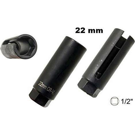 TrAdE Shop Traesio - Utensile Chiave A Bussola Per Smontaggio Sonda Lambda 1/2 22 Mm -