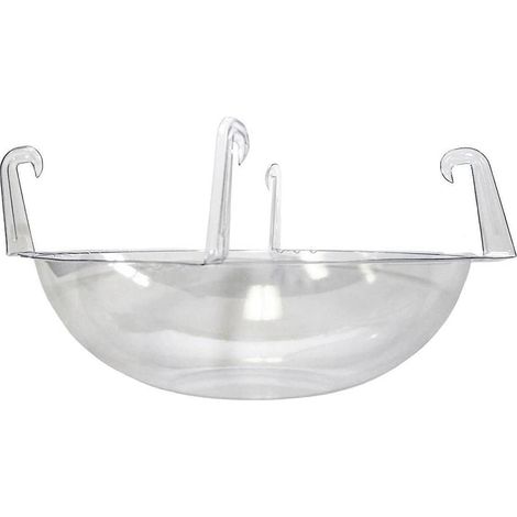 Plateau suspendu avec sphère transparente Base incassable drain dissimulé (1/5)