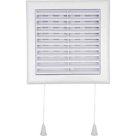 Lot de 3 Grille intérieur avec moustiquaire et tirette 140x140 mm (1/5)
