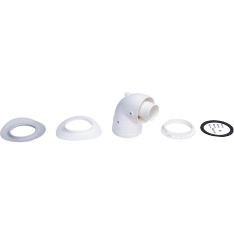 Terminal Ventouse Horizontal ATLANTIC D60-100 et Coude 90° Compatible Hysae Hybrid - 074014