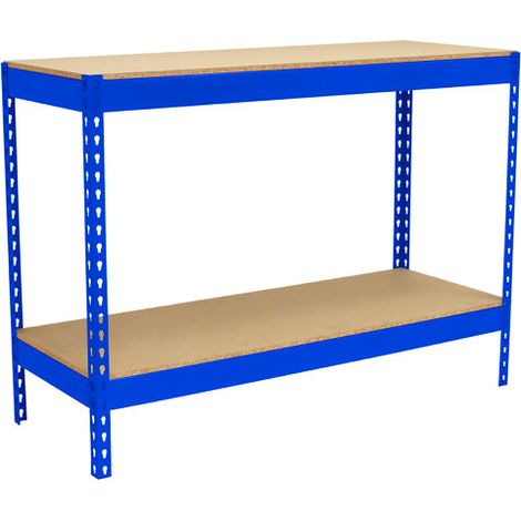 Simonrack SIMONWORK BASIC 2 Arbeitstisch blau Holz