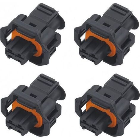 BelleRise - Injektorstecker kompatibel mit Citroën Xsara C4 Picasso, Peugeot 306 406, Renault Laguna Scenic, Ford Focus (4er-Set) (1/5)