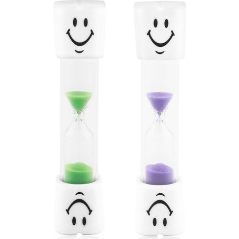 relojes de arena sonrientes para niños, reloj de arena de 3 minutos para cepillarse los dientes, reloj de arena con cara sonriente para la higiene dental, cocina (1/5)