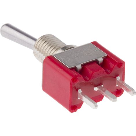 Interrupteur à levier RS PRO, Verrouillable, 1RT, 3 A @ 250 V c.a. ( Prix pour 1 ) (1/2)