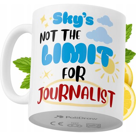 Lustige Kaffeetasse für Journalisten mit witzigem Textdesign – ideal für Geburtstage, Namenstage und Feiertage. Hochwertige Tasse für besondere Anlässe im Büro oder Homeoffice. Farbe: Weiß, 330 ml. (1/5)