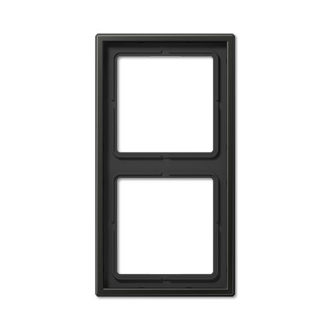 Jung Marco 2 veces, LS 990, IP 44, Aluminio lacado, antracita, montaje vertical y horizontal AL 2982 AN