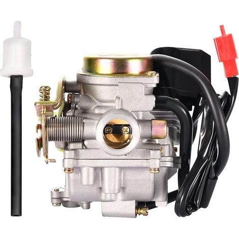 Carburatore PD18J con starter elettrico, ricambio per 139QMA 139QMB Taotao 4 tempi GY6 49cc 50cc scooter cinese (1/4)