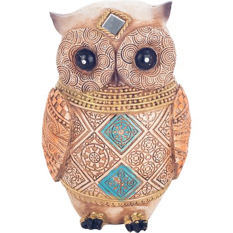 Signes Grimalt Buho Buhos Figura di gufo marrone - 13x9x7 cm