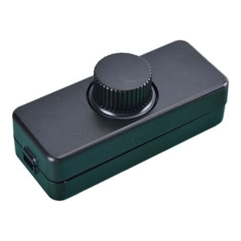 Variateur LED Réglable 220V Interrupteur Bouton Contrôleur Éclairage Noir (1/4)