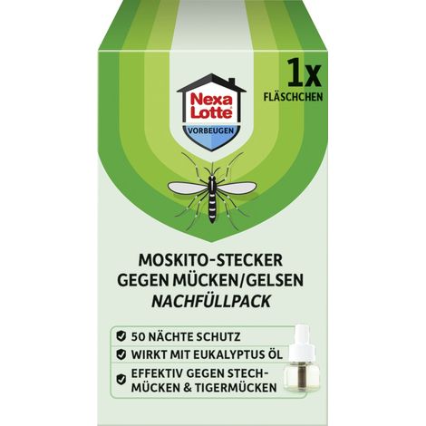 Nexa Lotte MoskitoStecker gegen Mücken/Gelsen Nachfüllpack 28 ml Moskitostecker (1/3)