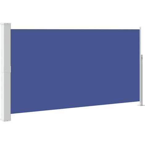 Auvent Marquise latéral rétractable de patio, Store Banne pour Jardin Balcon Terrasse, 170x300 cm Bleu OIB1794E (1/5)