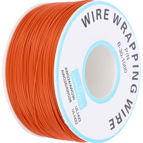 New OK wire circuit board jumper/PCB jumper/30 pure copper single-core electronic connection wire (orange) (1/5)