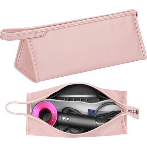 Étui de transport pour sèche-cheveux, étui de rangement étanche pour sèche-cheveux, sac de rangement en cuir PU, étui de (1/4)