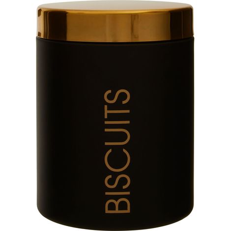 Premier Housewares Liberty Black Enamel Biscuit Canister (1/5)