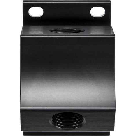 Applique murale alu 3 taraudage F 1/2"G avec purge à percer 1/4" pour réseau d'air comprimé - KR 7078 - CLAS Equipements