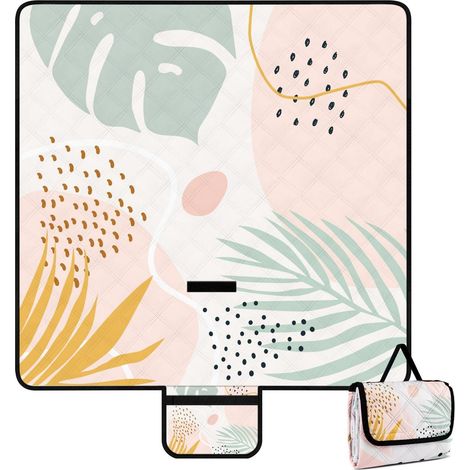 Sandfreie Picknickdecke 200x200cm wasserdicht für 4-6 Personen, faltbar (1/5)
