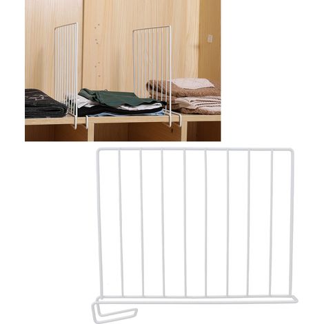 [Schrankteiler] [Organizer] - Weiß, Eisen, Clip-Montage für die Aufbewahrung im Haushalt (290 g) (1/5)