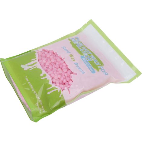 Perles de cire dure 500g Rose Sakura pour épilation visage jambes poitrine dos homme femme, haricots de cire chaude peau sensible (1/5)