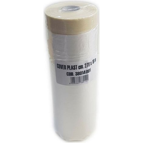 Telo copritutto in pvc 270cm x 16mt con nastro adesivo (1/3)