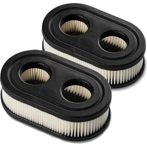 Confezione da 2 filtri aria adatti per BRIGGS & STRATTON - Codici di riferimento 4247, 5432, 5432K, 593260, 798452, colore bianco