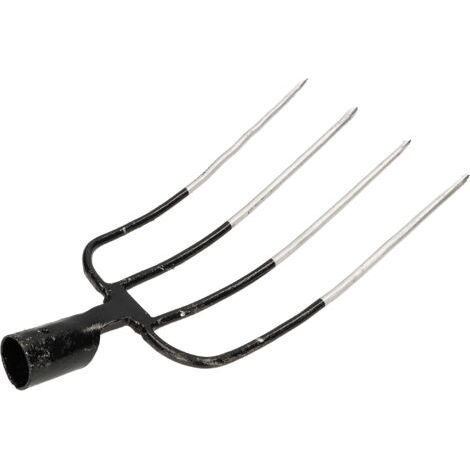 Forke Fourche à foin 4 dents Fourche à fumier Mistforke Fourche de jardin Fourche à fumier Fourche pour jardin Fourche métallique pour jardin et agriculture- (1/5)
